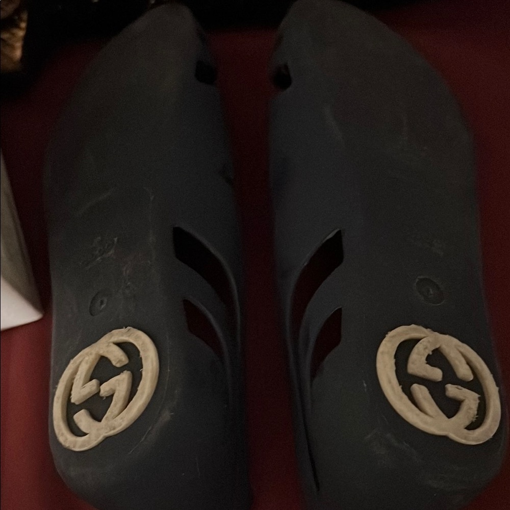 Gucci Blue Authentic Logo Flats - Picture 9 of 10
